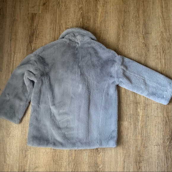 Free People Faux fur Button front Jacket Medium - Picture 11 of 16